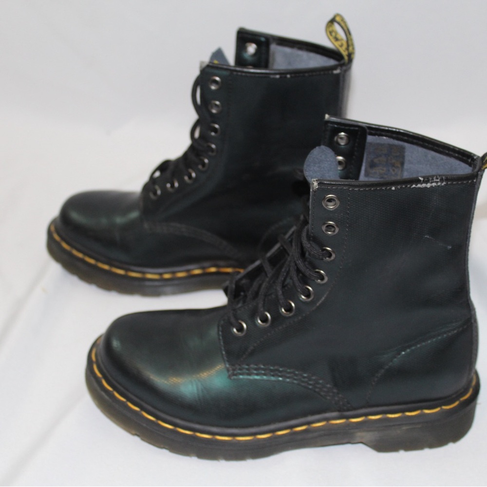 Dr Martens Doc Martens 1460w Ladies 7 Leather Combat Boots Air Wair - Picture 5 of 7